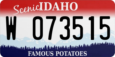 ID license plate W073515