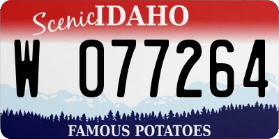 ID license plate W077264