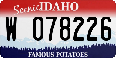 ID license plate W078226