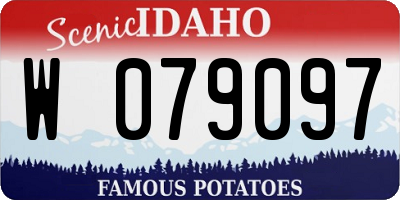 ID license plate W079097
