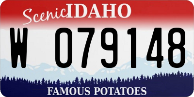 ID license plate W079148