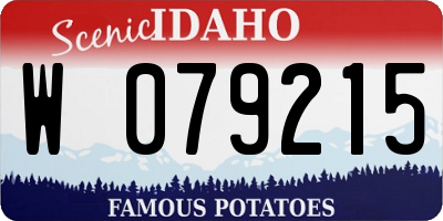 ID license plate W079215