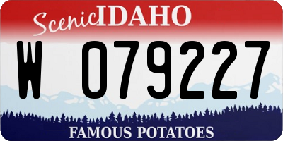 ID license plate W079227