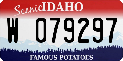 ID license plate W079297
