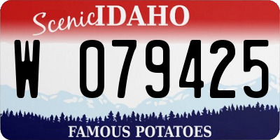 ID license plate W079425