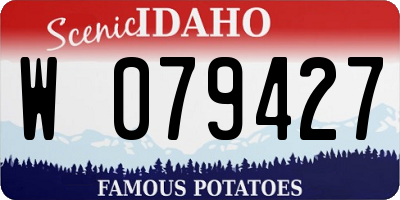 ID license plate W079427
