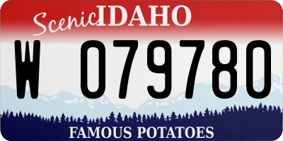 ID license plate W079780