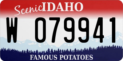 ID license plate W079941