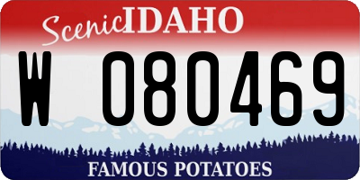 ID license plate W080469