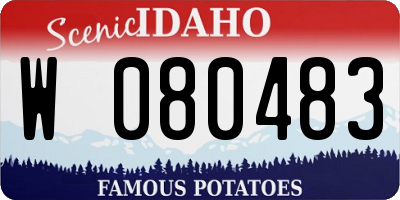 ID license plate W080483