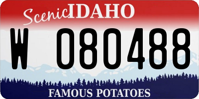 ID license plate W080488