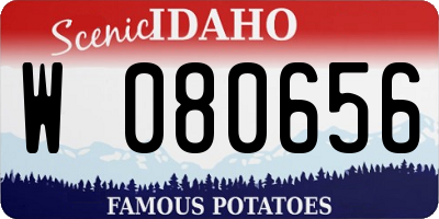 ID license plate W080656