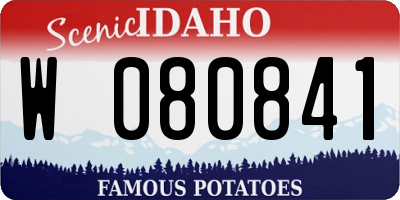 ID license plate W080841