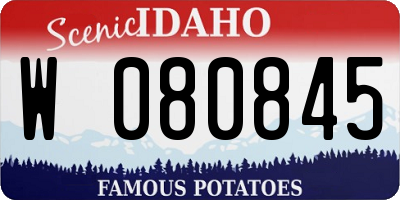 ID license plate W080845