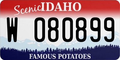 ID license plate W080899