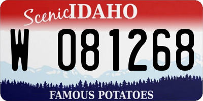 ID license plate W081268