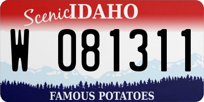 ID license plate W081311