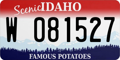 ID license plate W081527