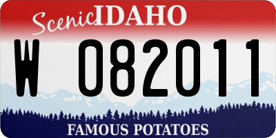 ID license plate W082011