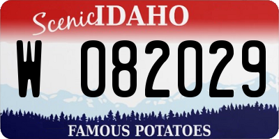ID license plate W082029