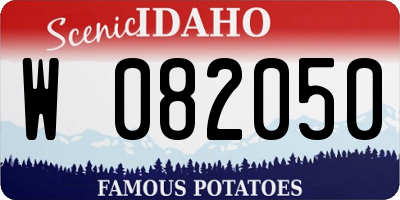 ID license plate W082050