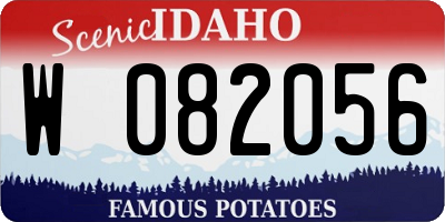 ID license plate W082056