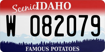 ID license plate W082079