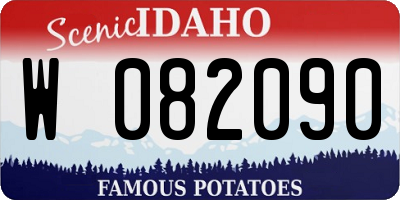 ID license plate W082090