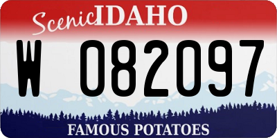 ID license plate W082097