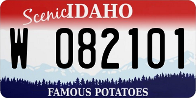 ID license plate W082101