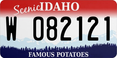 ID license plate W082121
