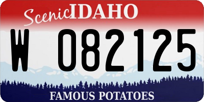 ID license plate W082125
