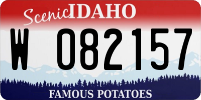 ID license plate W082157