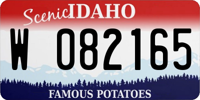 ID license plate W082165