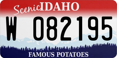 ID license plate W082195