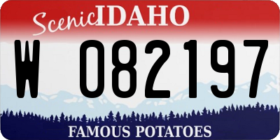 ID license plate W082197