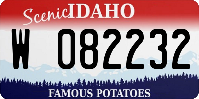 ID license plate W082232