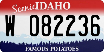 ID license plate W082236
