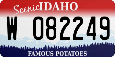 ID license plate W082249