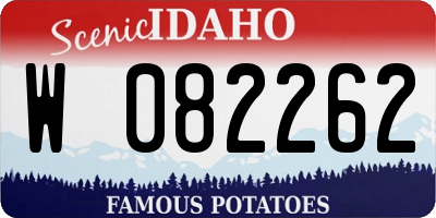 ID license plate W082262