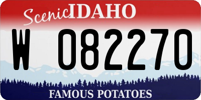 ID license plate W082270