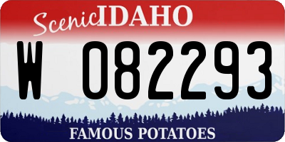ID license plate W082293