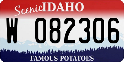 ID license plate W082306