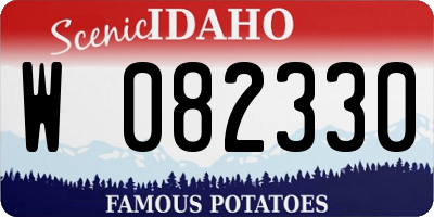 ID license plate W082330