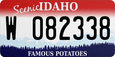 ID license plate W082338