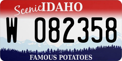 ID license plate W082358