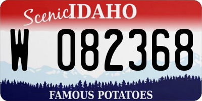 ID license plate W082368