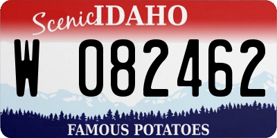 ID license plate W082462