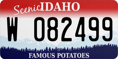ID license plate W082499