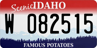 ID license plate W082515